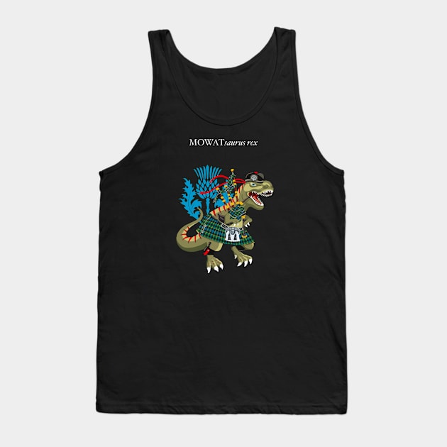 Clanosaurus Rex MOWATsaurus rex Mowat Scotland Ireland Family Tartan Tank Top by BullShirtCo